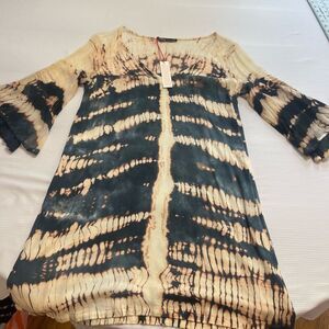 NWT GYPSY Tie Dye Sheath Retro Boho Art To Wear Dress Size XS New